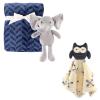 imageHudson Baby Plush Blanket Security Blanket ampamp ToyBoy ElephantBoy Owl