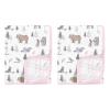 imageHudson Baby Unisex Baby 2Pc Muslin Tranquility Quilt Blanket Winter Forest One Size