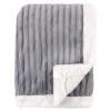 imageHudson Baby Unisex Baby Corduroy Blanket with Sherpa Backing and Trim Gray 30x40 inchesGray