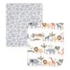 imageHudson Baby Unisex Baby Fleece Blankets Woodland One SizeSafari Life