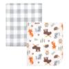 imageHudson Baby Unisex Baby Fleece Blankets Woodland One SizeWoodland