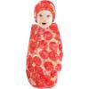 imageHudson Baby Unisex Baby Plush Food Burrito or Pizza Blanket and Cap Pepperoni Pizza One SizePepperoni Pizza