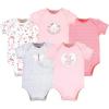 imageHudson Baby babygirls Cotton Bodysuits 5packSweet Bunny