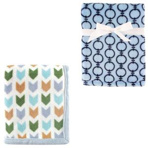 image2Pk Plush Blanket Blue MoosePowder Blue One SizeBlue ArrowLinks