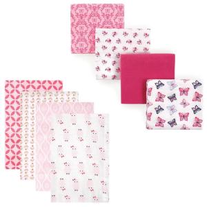 imageFlannel Receiving Blanket 8PackOwlButterflies