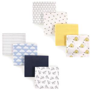imageFlannel Receiving Blanket 8PackPaper AirplaneBees
