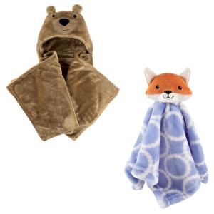 imageHooded Blanket ampamp Security BlanketBearBlue Fox