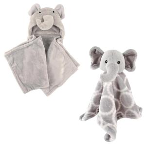 imageHooded Blanket ampamp Security BlanketGray ElephantGray Elephant