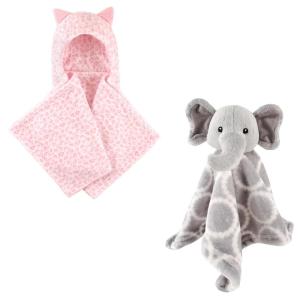 imageHooded Blanket ampamp Security BlanketLeopardGray Elephant