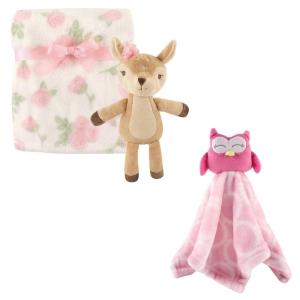 imageHudson Baby Plush Blanket Security Blanket ampamp ToyGirl FawnPink Owl