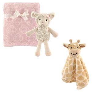 imageHudson Baby Plush Blanket Security Blanket ampamp ToyGirl LambGiraffe