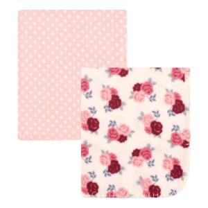 imageHudson Baby Unisex Baby Fleece Blankets Woodland One SizeFloral