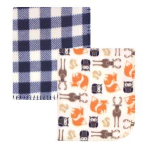 imageHudson Baby Unisex Baby Fleece Blankets Woodland One SizeForest