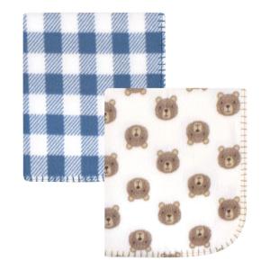 imageHudson Baby Unisex Baby Fleece Blankets Woodland One SizeLittle Bear