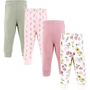 imageHudson Baby Unisex Baby and Toddler Cotton Pants and LeggingsSoft Painted Floral