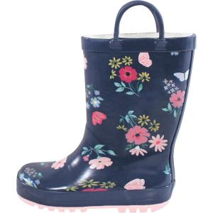 imageHudson Baby Unisex Baby and Toddler Rain BootsBlue Butterfly Floral