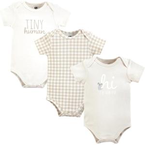 imageHudson Baby babyboys Cotton Bodysuits 3packNew Here