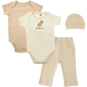 imageTouched by Nature babyboys Organic Cotton Bodysuit and Pant SetLayette SetPeanut