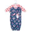 imageHudson Baby Unisex Baby Fleece GownsBlue Butterfly Floral