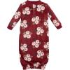 imageHudson Baby Unisex Baby Fleece GownsBurgundy Floral