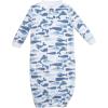 imageHudson Baby Unisex Baby Fleece GownsCute Whales