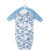imageHudson Baby Unisex Baby Fleece GownsCute Whales