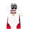 imageHudson Baby Unisex Baby Cotton Bodysuit Pant and Shoe SetBuffalo Plaid Teddy Bear