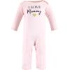 imageHudson Baby Unisex Baby Cotton Coveralls GirlMommy 03 Months
