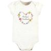 imageHudson Baby babygirls Cotton Bodysuit Pant and Shoe SetSoft Painted Floral