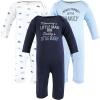 imageHudson Baby Girls Unisex Cotton Coveralls Newest Family Member 1218 Months Newest Family Member 1218 Months US