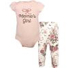 imageHudson Baby Unisex Baby Cotton Bodysuit Pant and Shoe SetFloral Bow