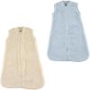imageHudson Baby Safe Sleep Cozy Warm Wearable Sleeping BagBlue Cream Sherpa