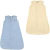imageHudson Baby Safe Sleep Fleece Wearable Sleeping Bag Blue and Cream 612 Months