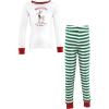 imageHudson Baby unisexbaby Cotton Pajama SetRudolph
