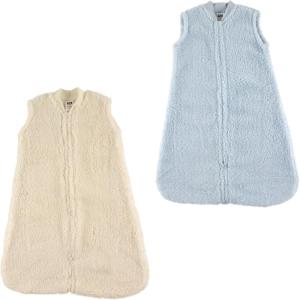 imageHudson Baby Safe Sleep Cozy Warm Wearable Sleeping BagBlue Cream Sherpa
