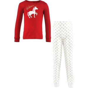 imageHudson Baby unisexbaby Cotton Pajama SetChristmas Unicorn