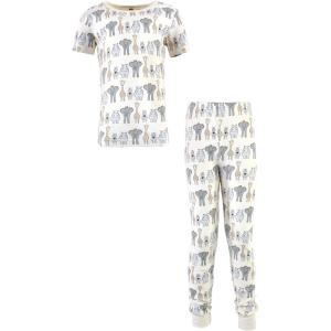 imageHudson Baby unisexbaby Cotton Pajama SetRoyal Safari