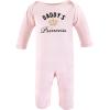 imageHudson Baby Girls Unisex Cotton Coveralls Daddys Princess 36 Months Daddys Princess 36 Months US