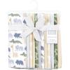 imageHudson Baby Cotton Flannel Burp Cloths 12Pack Bundle Wild Leaf Safari One Size