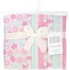 imageHudson Baby Infant Girls Cotton Flannel Burp Cloths 10Pack Pink Daisies One Size