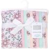 imageHudson Baby Infant Girls Cotton Flannel Burp Cloths 10Pack Pink Mint Floral One Size