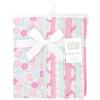 imageHudson Baby Infant Girls Cotton Flannel Burp Cloths 12Pack Bundle Pink Daisies One Size