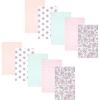 imageHudson Baby Infant Girls Cotton Flannel Burp Cloths 10Pack Pink Mint Floral One Size