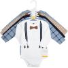 imageHudson Baby Unisex Baby Cotton LongSleeve Bodysuits 5PackHandsome Like Daddy
