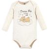 imageHudson Baby Unisex Baby Cotton LongSleeve Bodysuits Dream Big Teddy 1218 Months