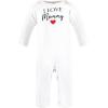 imageHudson Baby Unisex Baby Cotton Coveralls GirlMommy Red Black 03 Months