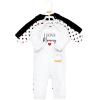 imageHudson Baby Unisex Baby Cotton Coveralls GirlMommy Red Black 36 Months