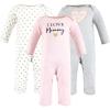 imageHudson Baby Unisex Baby Cotton Coveralls GirlMommy 1218 Months