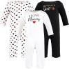 imageHudson Baby Unisex Baby Cotton Coveralls GirlMommy Red Black 03 Months
