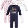 imageHudson Baby Unisex Baby Cotton Coveralls Love At First Sight 69 Months